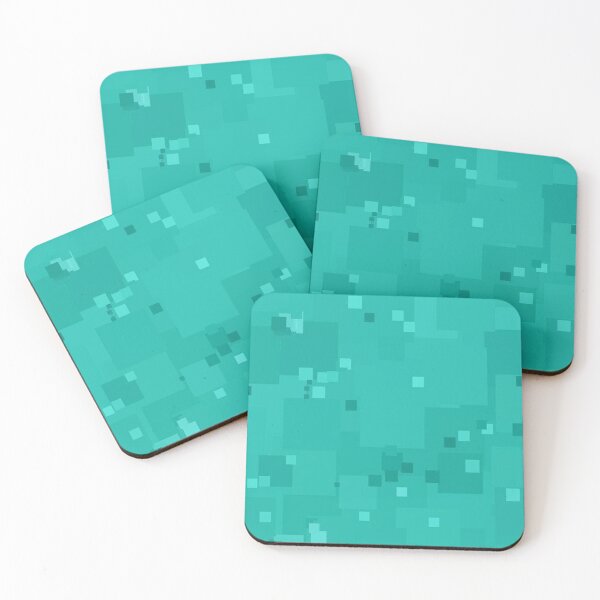 Item preview, Turquoise Square Pixel Color Accent designed and sold by SaraValor.