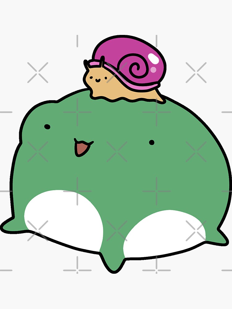 "Snail And Frog" Sticker For Sale By SaradaBoru | Redbubble