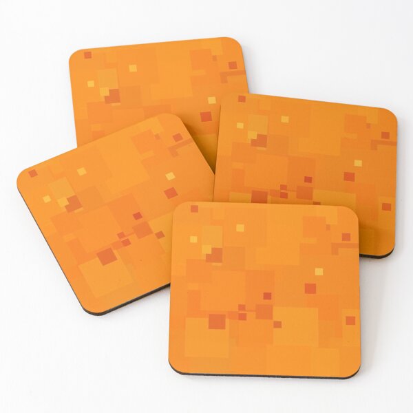 Item preview, Orange Popsicle Square Pixel Color Accent designed and sold by SaraValor.