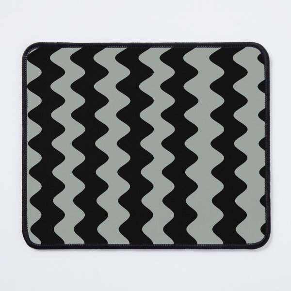 Item preview, Gray and White Wavy Ripple Stripe Pattern Pairs DE 2022 Trending Color Casting Shadow DE6291 designed and sold by ColorOfTheYears.