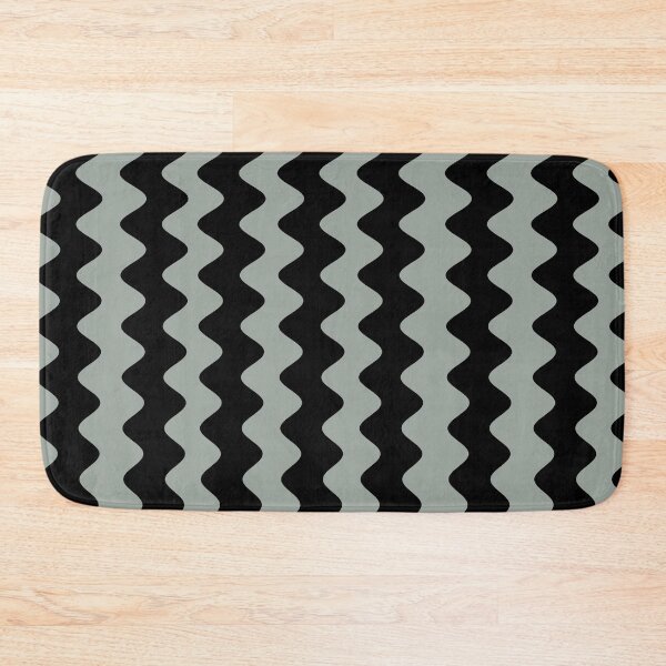 Item preview, Gray and White Wavy Ripple Stripe Pattern Pairs DE 2022 Trending Color Casting Shadow DE6291 designed and sold by ColorOfTheYears.