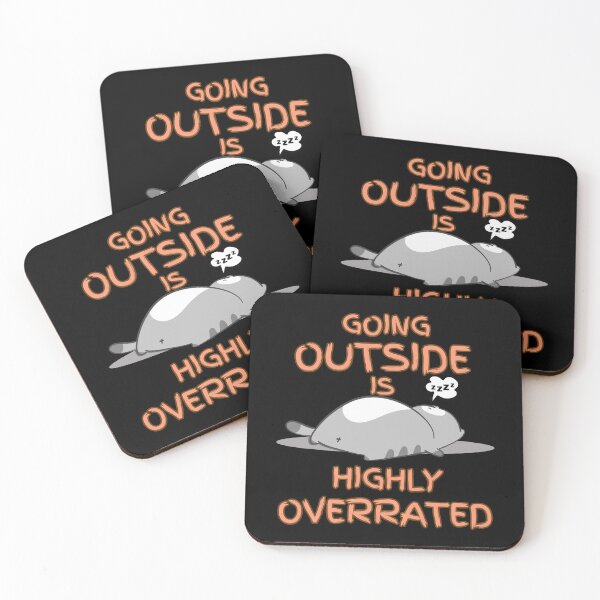 Item preview, Going Outside Is Highly Overrated Cat designed and sold by my-green-gecko.