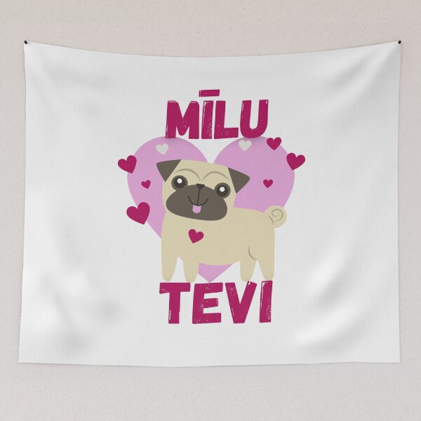 Item preview, Pug I love you Valentine's Day Gift - Latvian designed and sold by LukjanovArt.