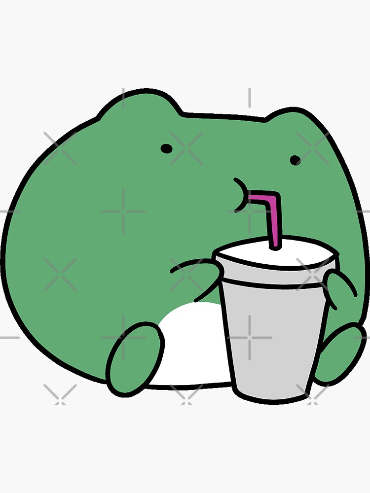 Frog with a Drink by SaradaBoru