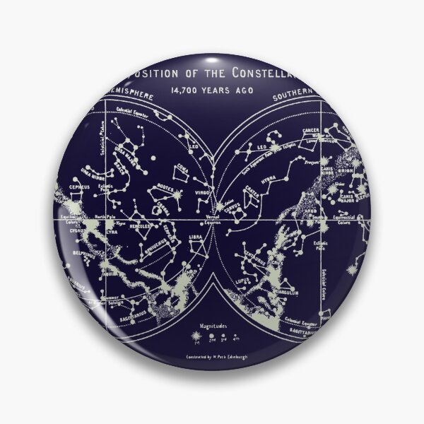 Item preview, Position of the Constellations - Astronomy Map designed and sold by Naturalist Prints.