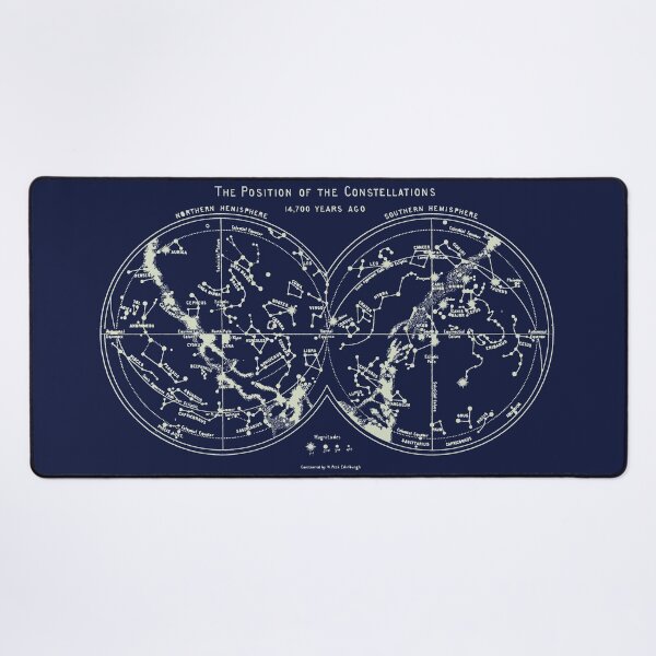 Item preview, Position of the Constellations - Astronomy Map designed and sold by Naturalist Prints.