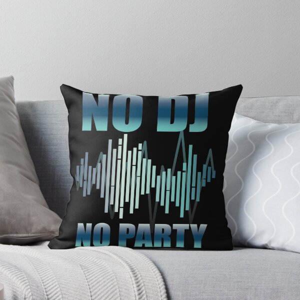Artikelvorschau, Kein DJ, keine Party, elektronische Musik, T-Shirt entworfen und verkauft von Hypershirty.