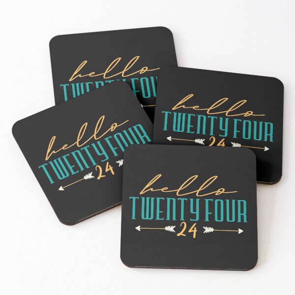Item preview, Hello Twenty Four 24 . Hello 24 - 24th Birthday designed and sold by YerrouDesing.