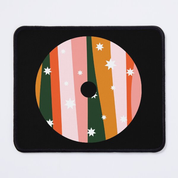 Aperçu de l'œuvre Art abstrait coloré sur disques vinyle pour les lecteurs de musique des années 80 ou les mélomanes - Vinyle Records créée et vendue par Funwithmusic.