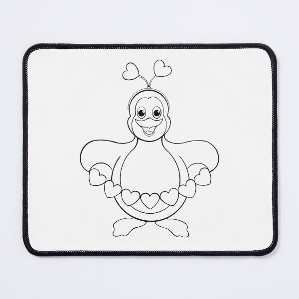 Item preview, Color Your Own Valentines Day Penguin designed and sold by GrandpaH.