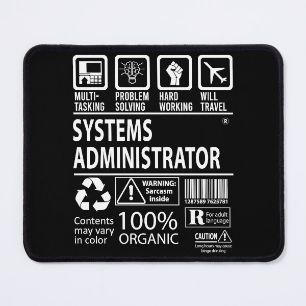 Artikelvorschau, Systemadministrator-T-Shirt - MultiTasking-zertifizierter Job-Geschenkartikel-T-Shirt entworfen und verkauft von andahanson.