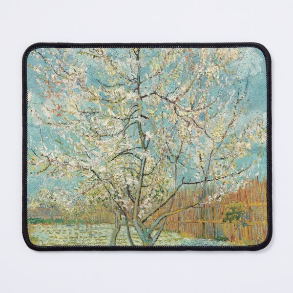 Item preview, Pink Peach Tree Spring Garden Painting designed and sold by livianasgifts.