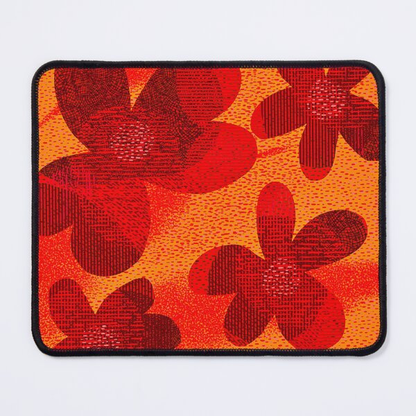 Item preview, Yellow, red layered flowers designed and sold by Leanne Morin.