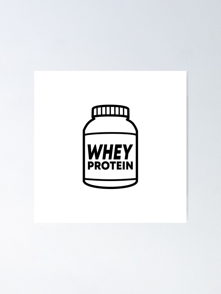 Black protein powder container mockup and dumbbell