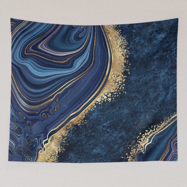 Item preview, Liquid Marble Blue and Gold designed and sold by Harman83.