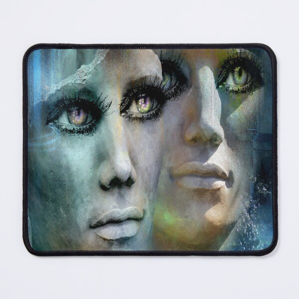 two faces Mouse Pad