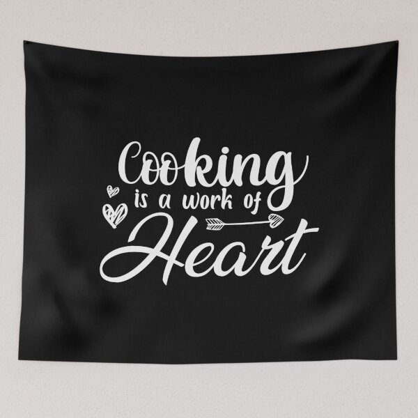 Item preview, cooking Is A Work Of Heart designed and sold by AristoDesigner.