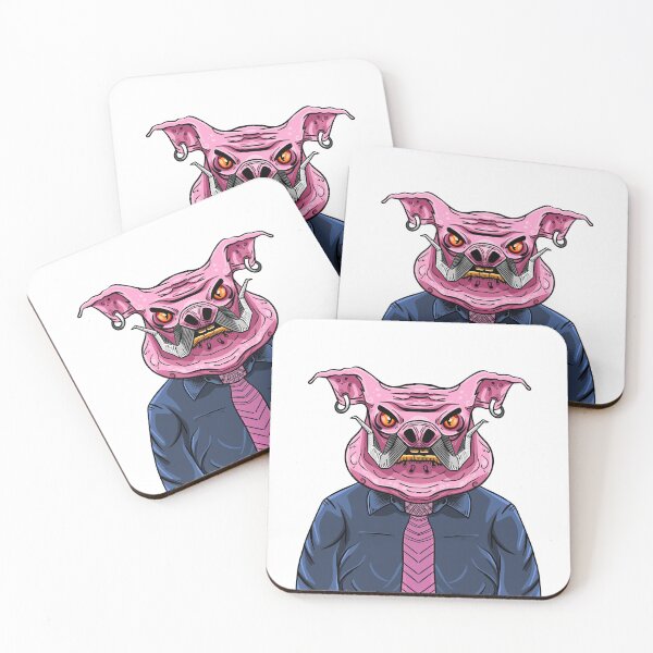 Item preview, Mr Pig angry face designed and sold by nickardi.