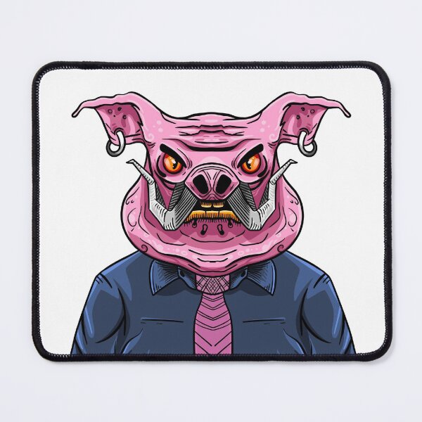 Item preview, Mr Pig angry face designed and sold by nickardi.