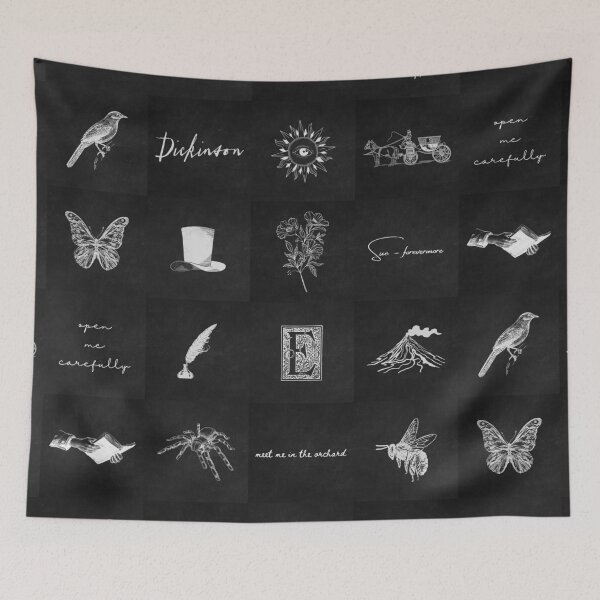 Item preview, DICKINSON SERIES ART MONOCHROME PATTERN DESIGN MERCH designed and sold by Think In Scenes.