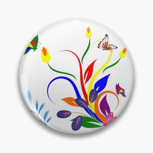 Item preview, Colorful Flowers And Butterflies designed and sold by DeevaValli.