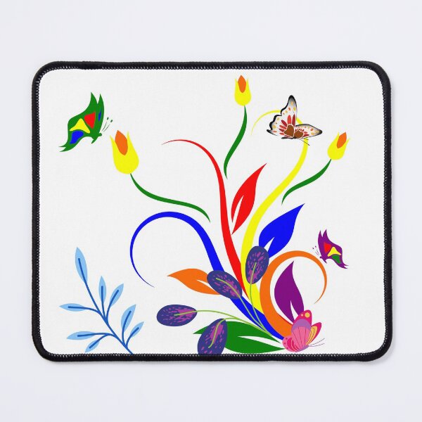 Item preview, Colorful Flowers And Butterflies designed and sold by DeevaValli.