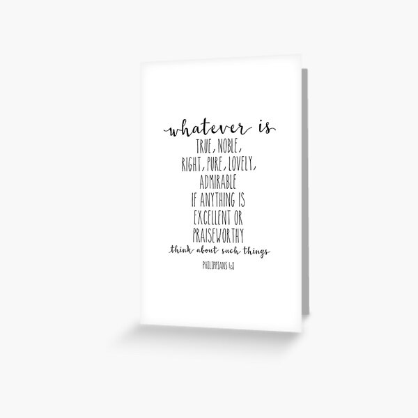 Item preview, Philippians 4:8, Whatever Is True, Noble, Right, Pure, Lovely, Bible Verse, Scripture Art designed and sold by aenaonartwork.