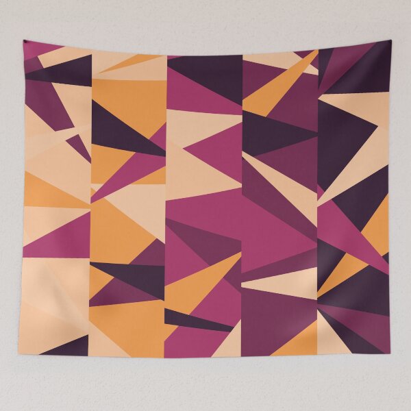 Item preview, Party Fireworks #5 Abstract Triangle Retro Pattern designed and sold by bubblyshades.