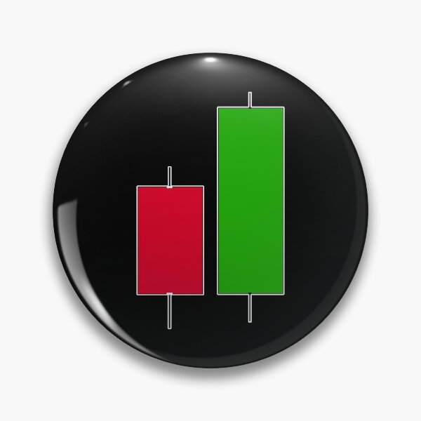 Item preview, bullish engoulfing candlestick pattern dark version designed and sold by NoetherSym.