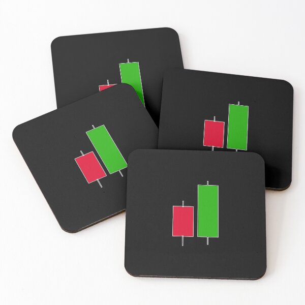 Item preview, bullish engoulfing candlestick pattern dark version designed and sold by NoetherSym.