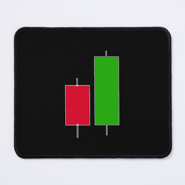Item preview, bullish engoulfing candlestick pattern dark version designed and sold by NoetherSym.