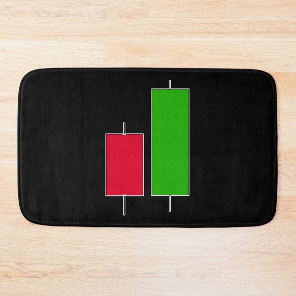 Item preview, bullish engoulfing candlestick pattern dark version designed and sold by NoetherSym.