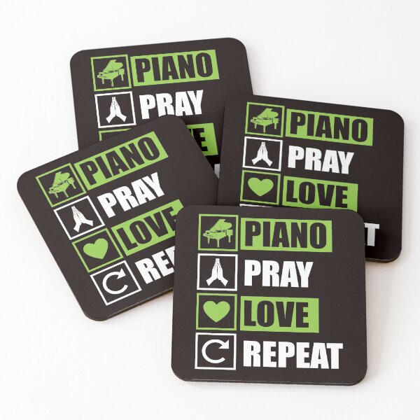 Item preview, Funny Piano Pray Love Repeat Christian Pianist Musician designed and sold by MagicSD Designs.