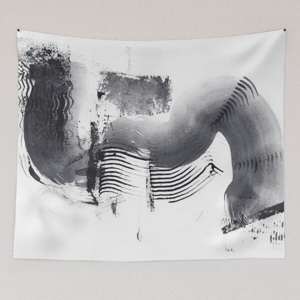 Item preview, ink explorations (203) - abstract black india ink painting designed and sold by expl-rations.