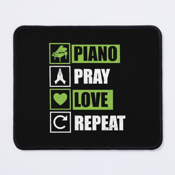 Item preview, Funny Piano Pray Love Repeat Christian Pianist Musician designed and sold by MagicSD Designs.