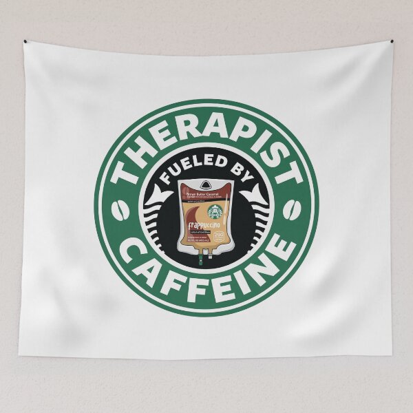 Item preview, Therapist Fueled By Caffeine designed and sold by spacedowl.