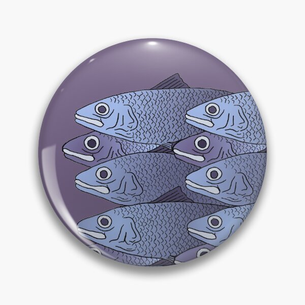 Item preview, Swimming fish "All that's left of the shoal" designed and sold by SubmergeArt.