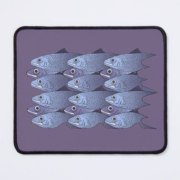 Item preview, Swimming fish "All that's left of the shoal" designed and sold by SubmergeArt.