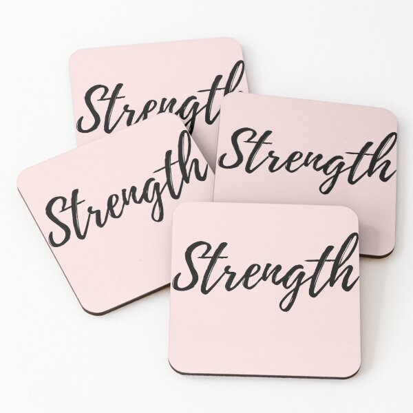 Item preview, Strength - Pink Background Positive Affirmation designed and sold by ActionFocus.