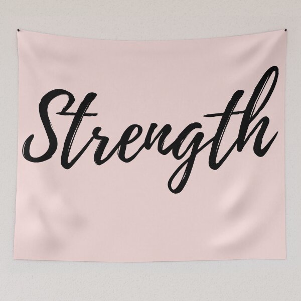 Item preview, Strength - Pink Background Positive Affirmation designed and sold by ActionFocus.