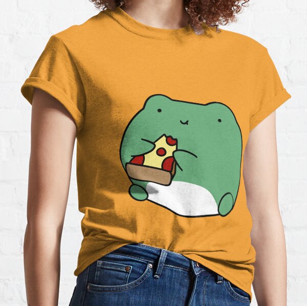 Frog Eating Pizza Classic T-Shirt