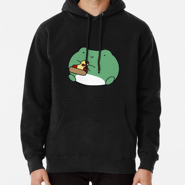 Item preview, Frog Eating Pizza designed and sold by SaradaBoru.