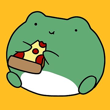 Artwork thumbnail, Frog Eating Pizza by SaradaBoru