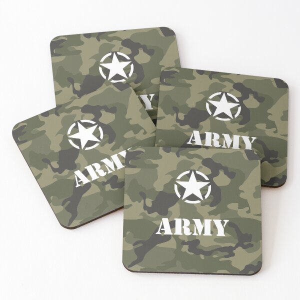 Item preview, Army stencil font with military star design designed and sold by MintGubbins.