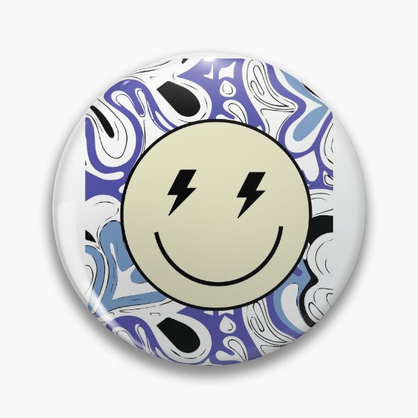 Artikelvorschau, Pink Lightning Bolt Smiley Sticker entworfen und verkauft von Pop-clothes.