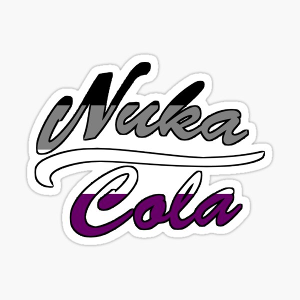 Vista previa del artículo con la obra «Logotipo de Nuka Cola Asexual Pride inspirado en Fallout», diseñado y vendido por Artbartcart.