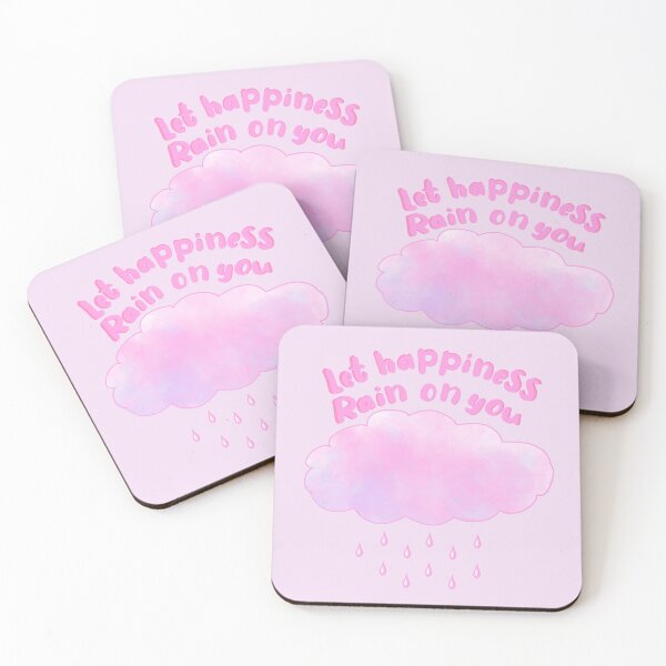 Item preview, Rainy pink clouds let happiness rain on you cute designed and sold by Lemonshaaark.