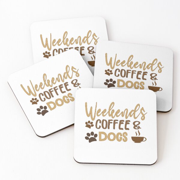 Item preview, Copy of funny dogs, weekends coffee and dogs, T-shirt for dog parents, new dog gift, coffee and dogs T-shirt designed and sold by STORHAMIDO.