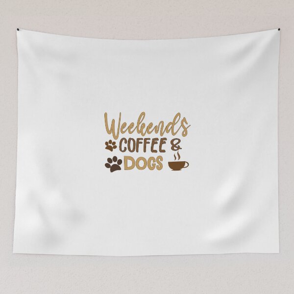 Item preview, Copy of funny dogs, weekends coffee and dogs, T-shirt for dog parents, new dog gift, coffee and dogs T-shirt designed and sold by STORHAMIDO.