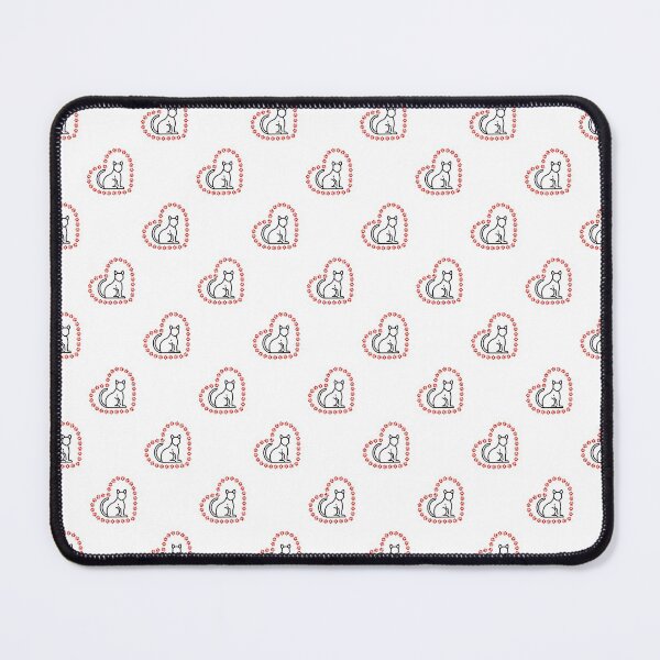 Item preview, Cute Love Heart And Cats Pattern designed and sold by 4U2NV-LDN.